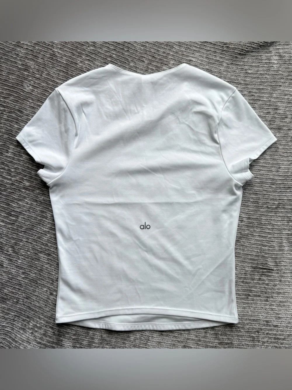 Alo Women’s Softsculpt Precision Short Sleeve Top - White Size L